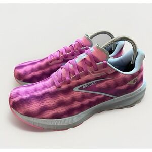 Brooks Launch 10 Neutral Running Shoe Womens 8 Purple Cactus Lucent Sneakers